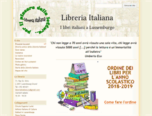 Tablet Screenshot of libreriaitaliana.lu